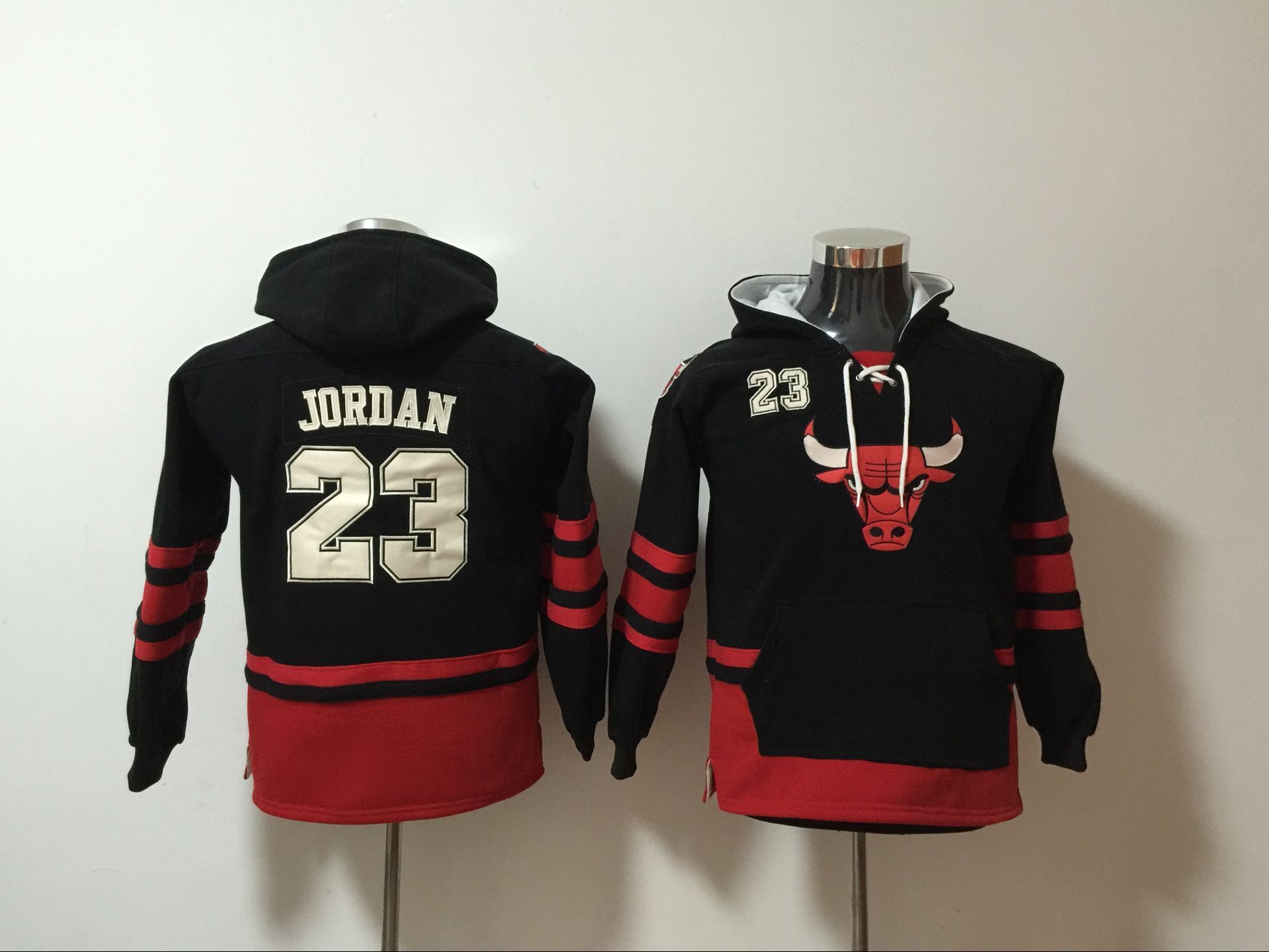 Youth NBA Chicago Bulls 23 Jordan Black Hoodie